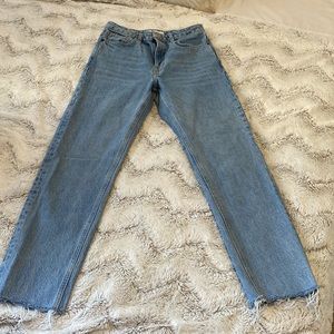 Topshop Straight Leg Jeans